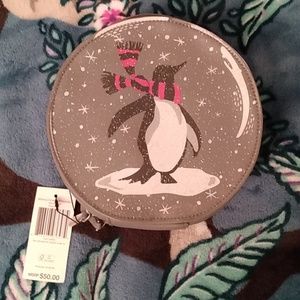 Vera Bradley Penguin Pair Whimsy Cosmetic Bag